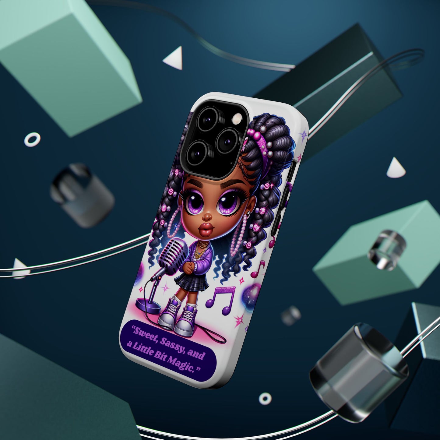 Sweet Sassy Magic Magnetic Tough Case - Cute Phone Cover for Teen Girls