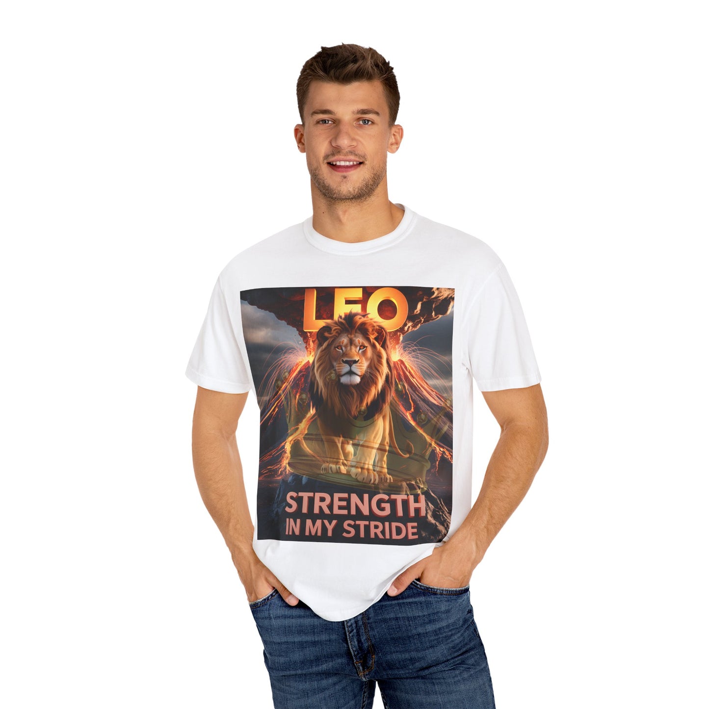 Leo Strength T-shirt for Zodiac Lovers, Astrology Gift, Unisex Tee, Leo Horoscope Apparel, Birthday Gift for Leos