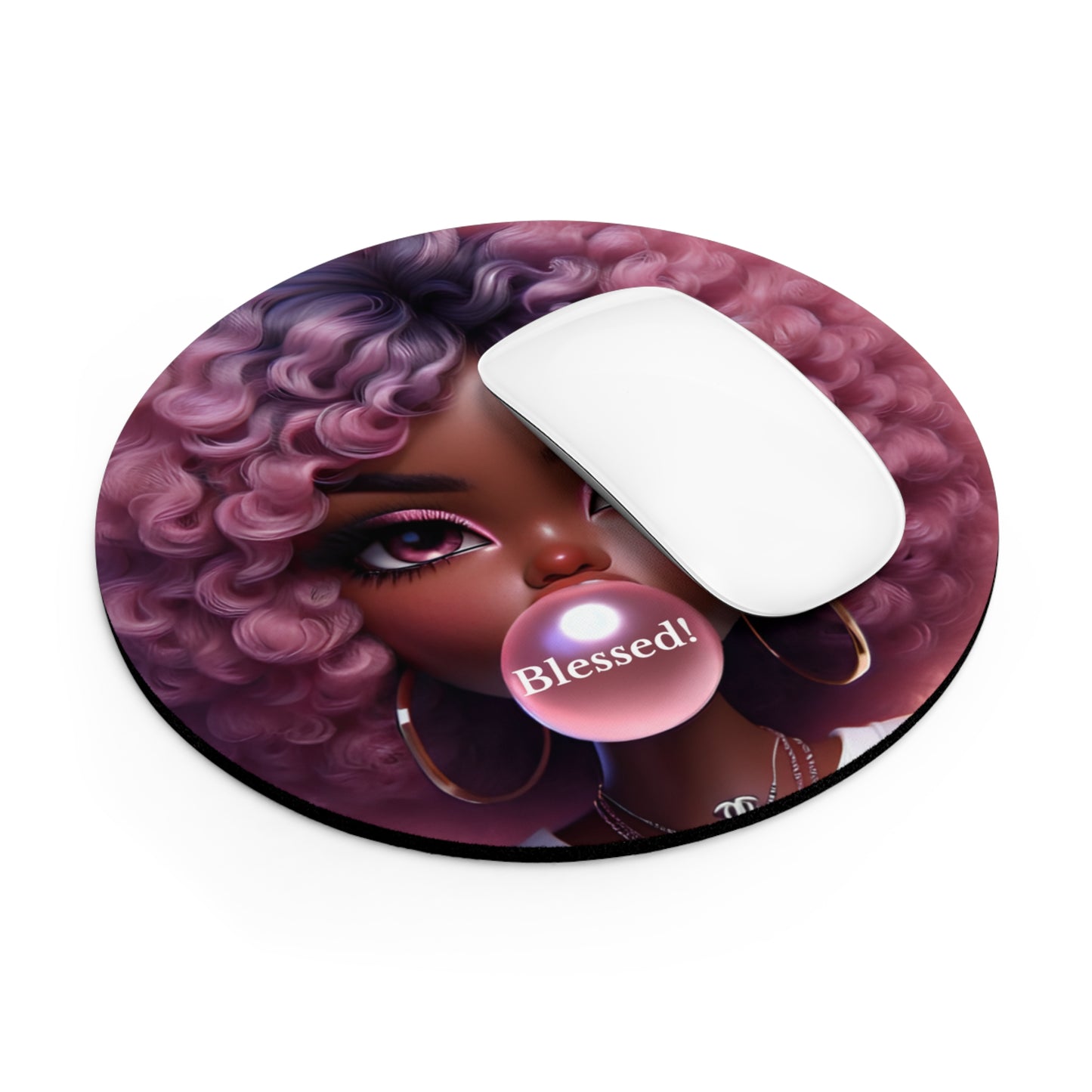 Blessed! Semi-Circle Mouse Pad - Stylish and Inspirational Desk Accessory