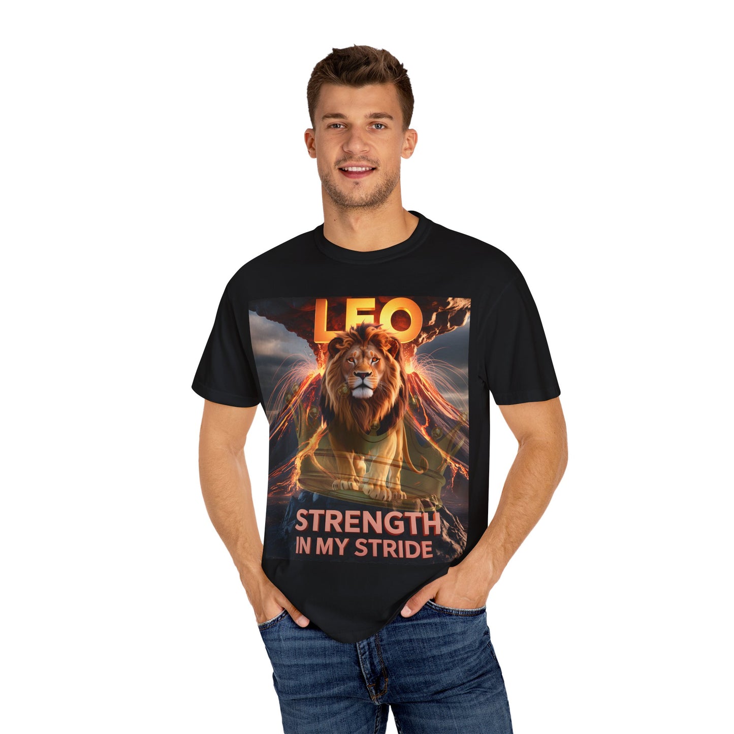 Leo Strength T-shirt for Zodiac Lovers, Astrology Gift, Unisex Tee, Leo Horoscope Apparel, Birthday Gift for Leos
