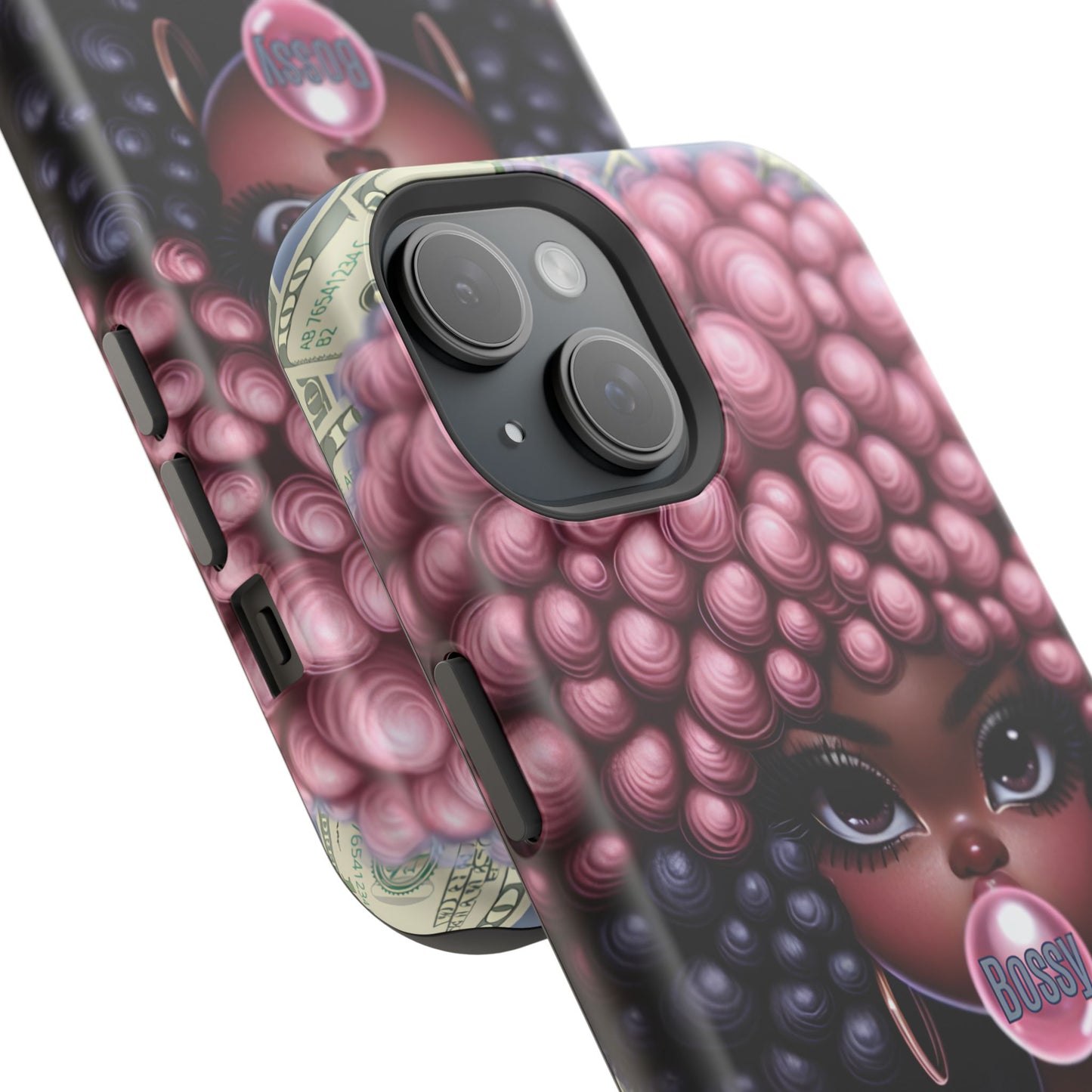 Bossy Girl Magnetic Phone Case, Unique Phone Cover, Chic Tech Accessory, Stylish Gifts for Her, Empowering Phone Case