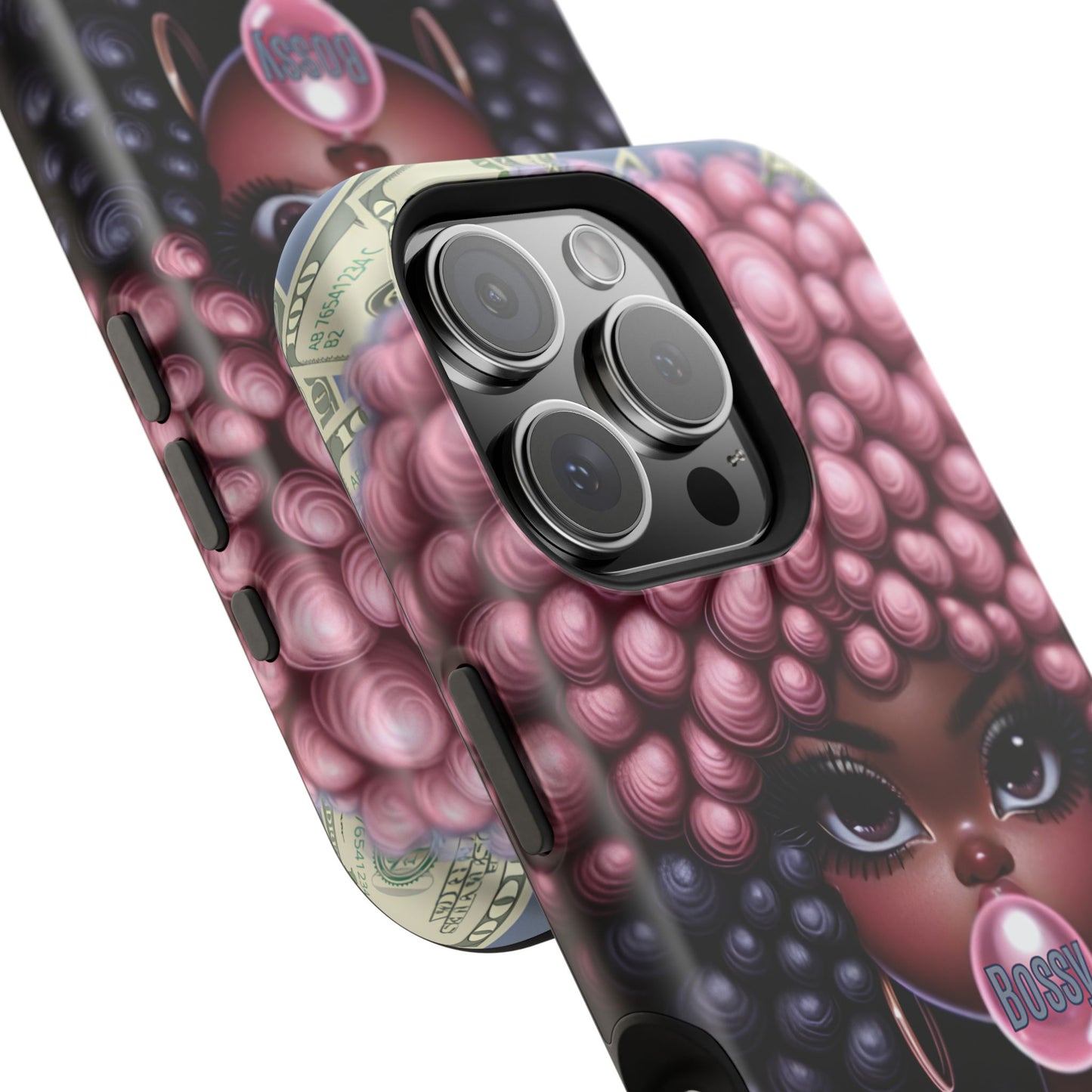 Bossy Girl Magnetic Phone Case, Unique Phone Cover, Chic Tech Accessory, Stylish Gifts for Her, Empowering Phone Case