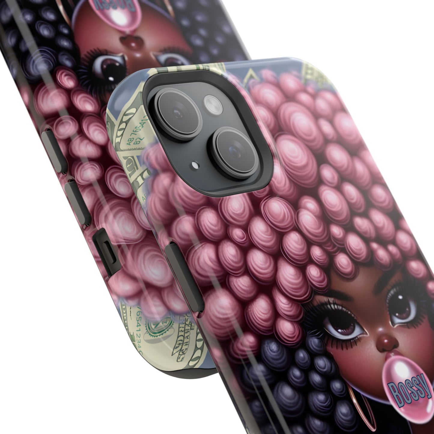 Bossy Girl Magnetic Phone Case, Unique Phone Cover, Chic Tech Accessory, Stylish Gifts for Her, Empowering Phone Case
