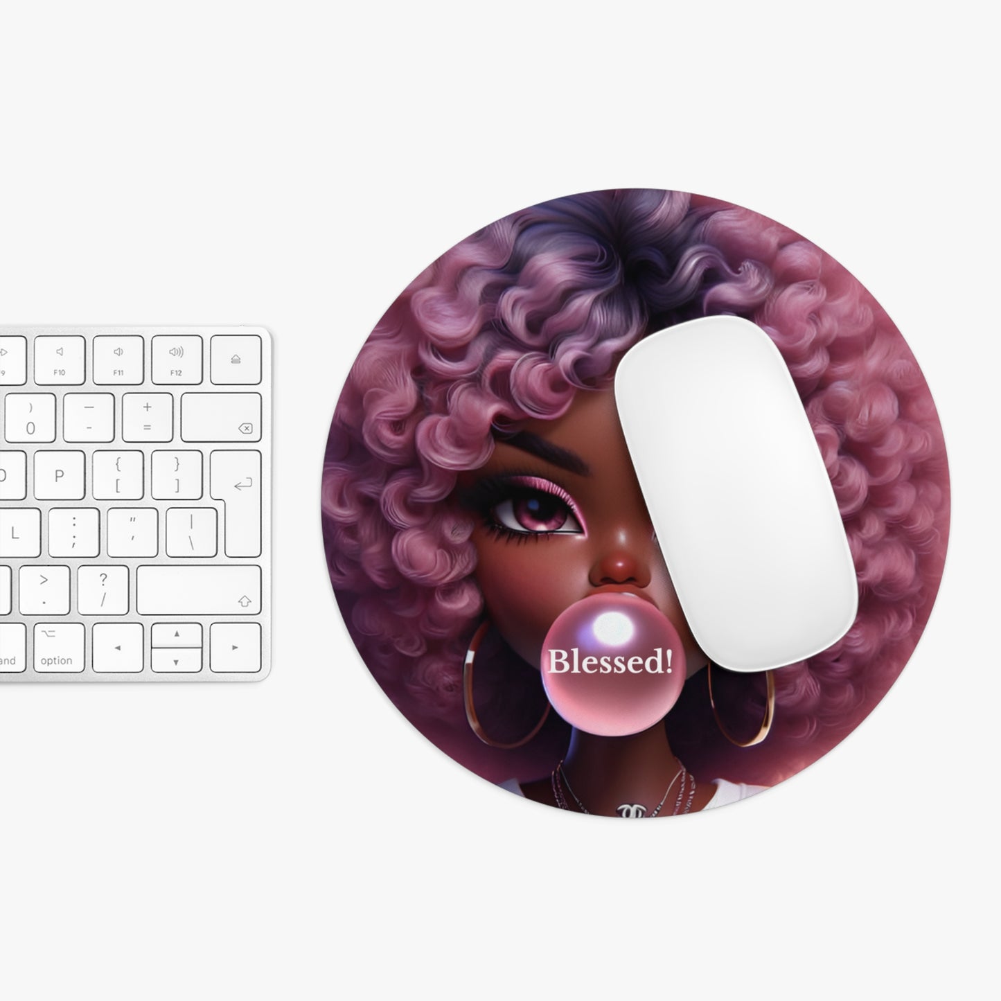 Blessed! Semi-Circle Mouse Pad - Stylish and Inspirational Desk Accessory