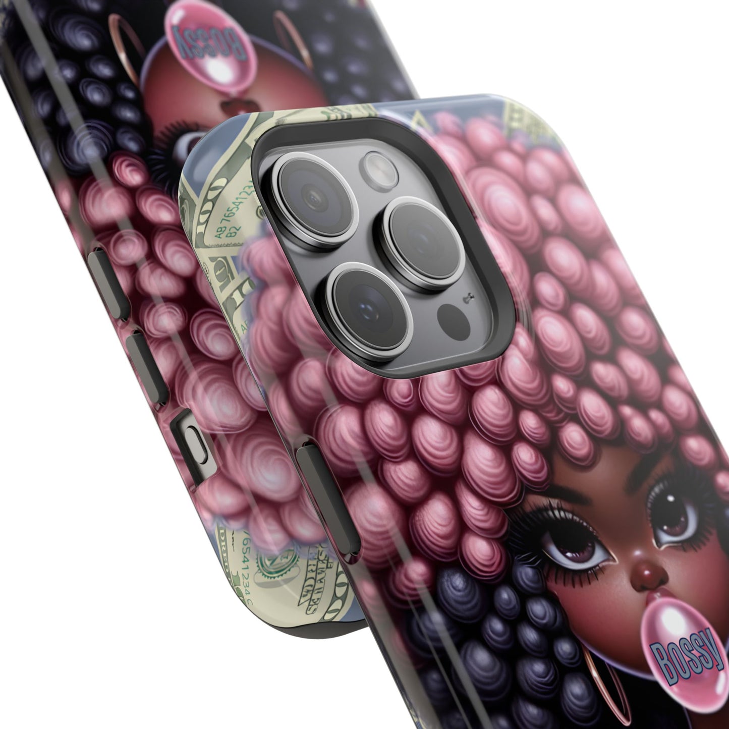 Bossy Girl Magnetic Phone Case, Unique Phone Cover, Chic Tech Accessory, Stylish Gifts for Her, Empowering Phone Case