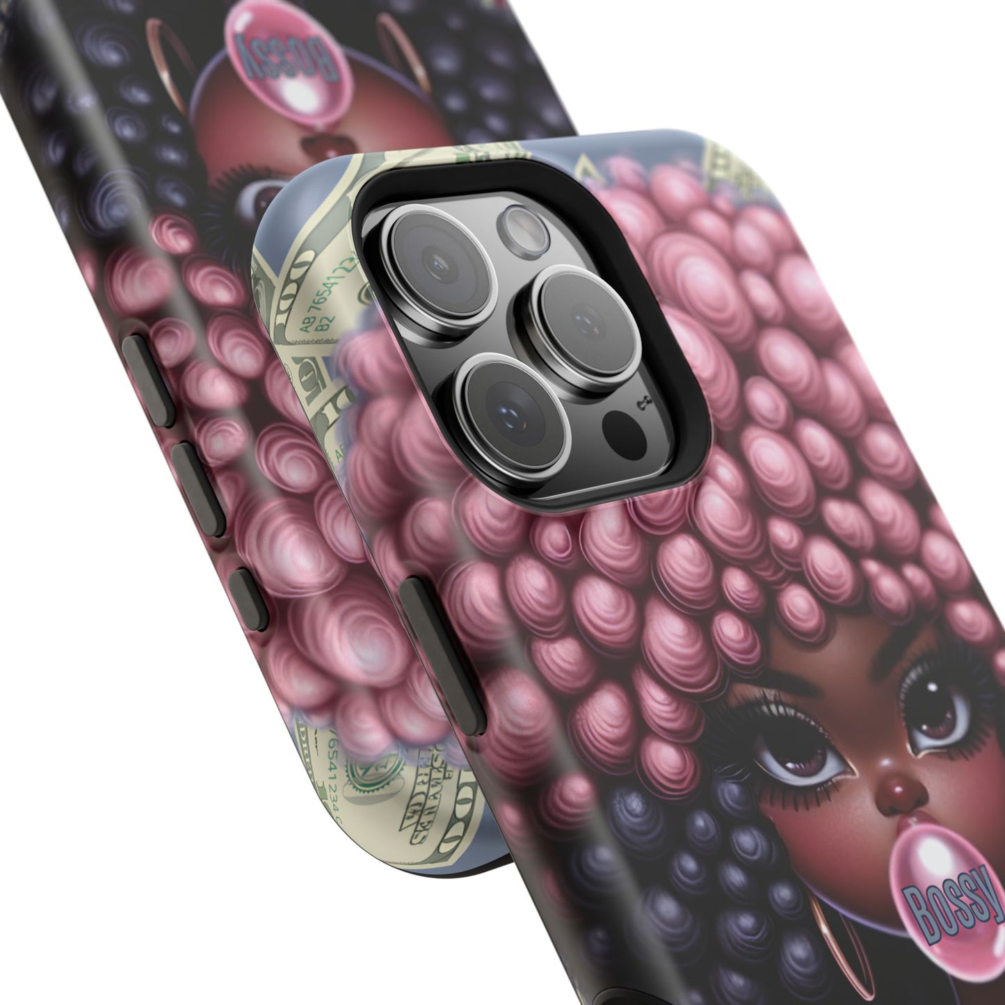 Bossy Girl Magnetic Phone Case, Unique Phone Cover, Chic Tech Accessory, Stylish Gifts for Her, Empowering Phone Case