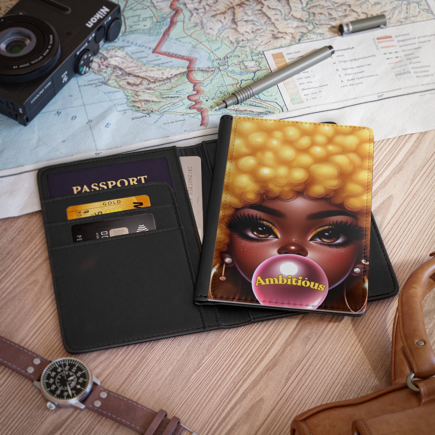 Ambitious Passport Cover - Stylish Travel Accessory for Jetsetters