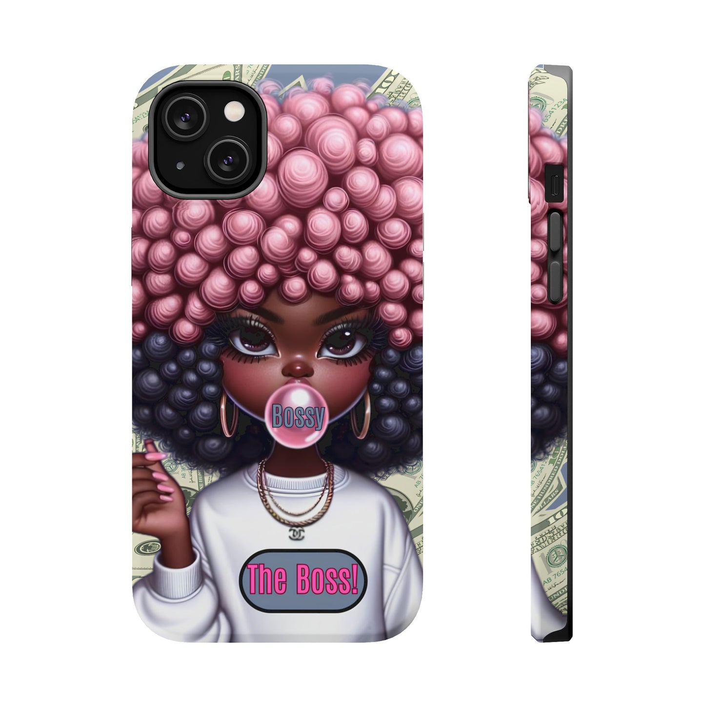 Bossy Girl Magnetic Phone Case, Unique Phone Cover, Chic Tech Accessory, Stylish Gifts for Her, Empowering Phone Case