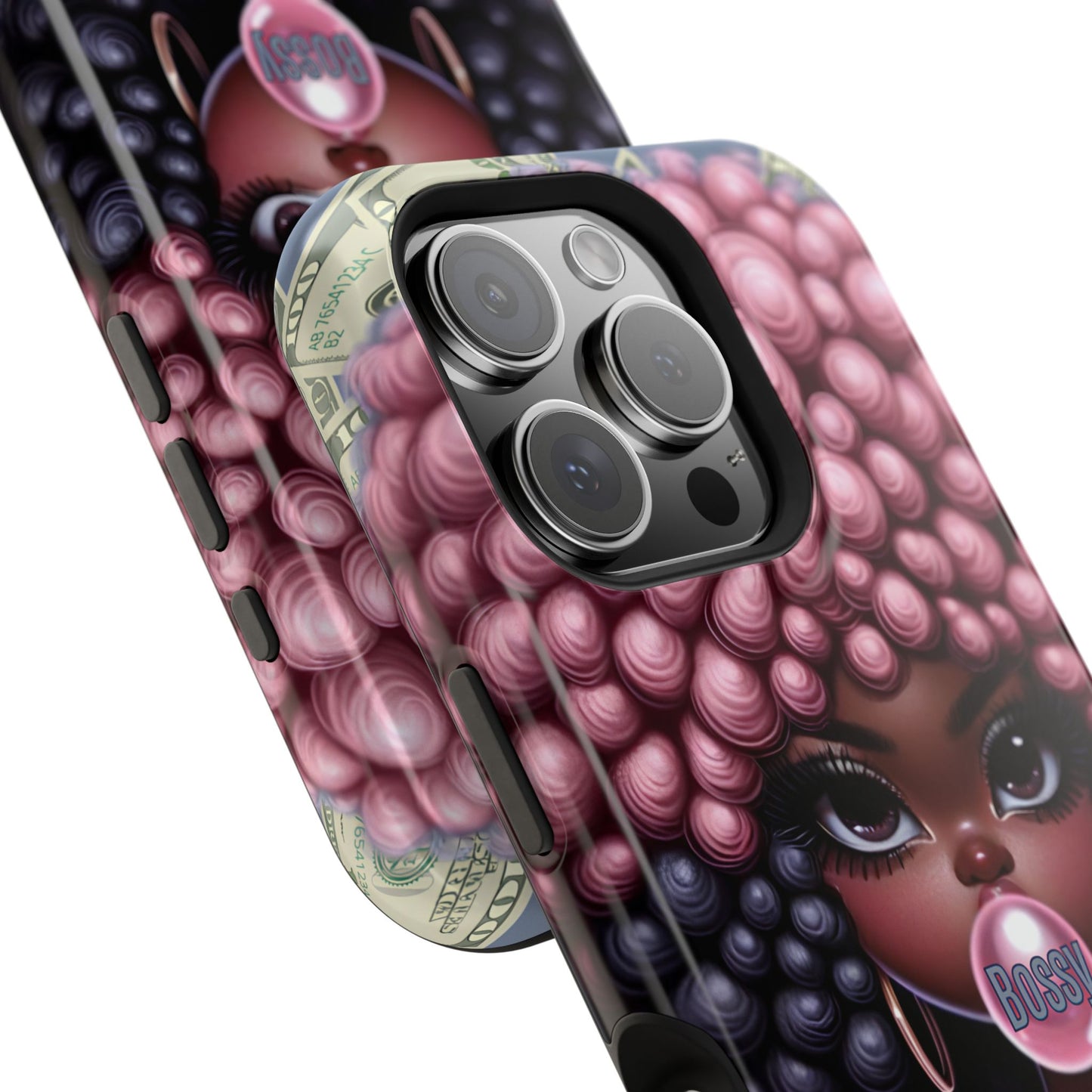 Bossy Girl Magnetic Phone Case, Unique Phone Cover, Chic Tech Accessory, Stylish Gifts for Her, Empowering Phone Case