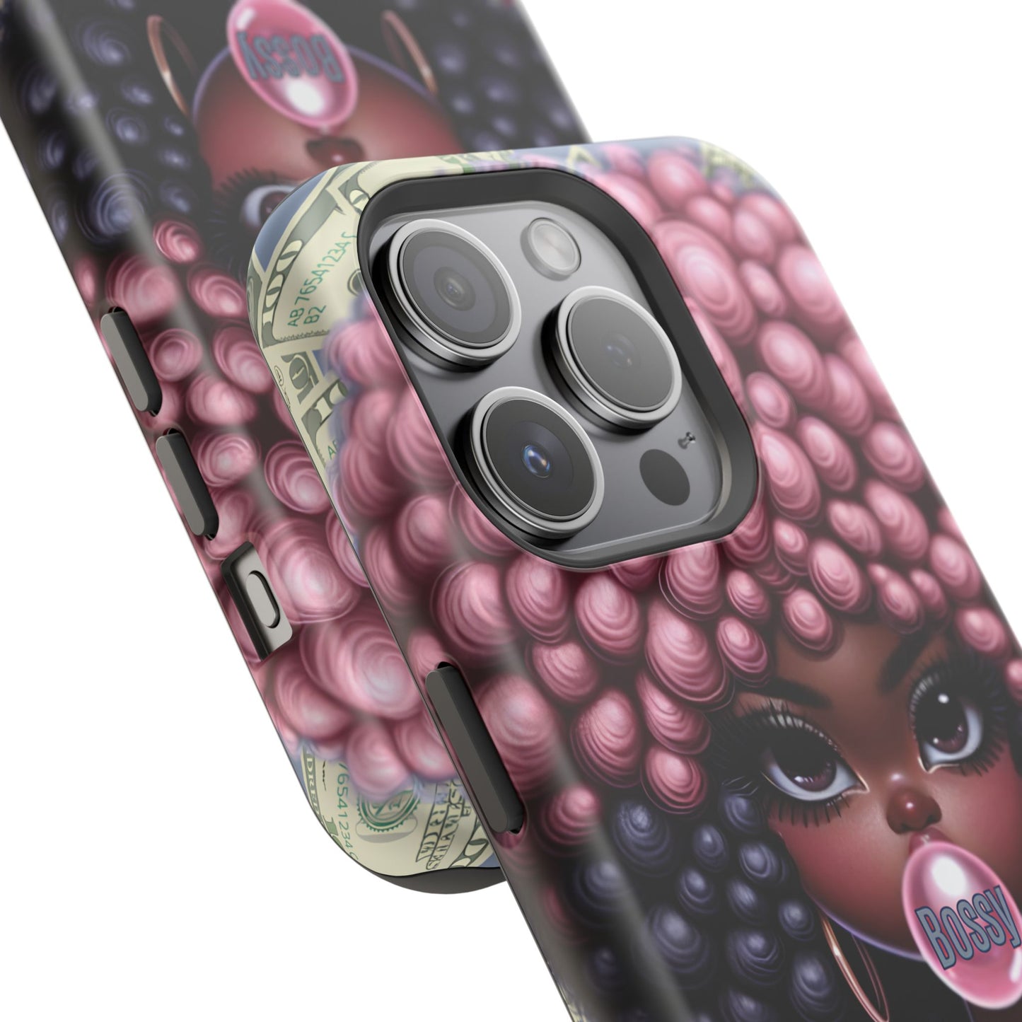 Bossy Girl Magnetic Phone Case, Unique Phone Cover, Chic Tech Accessory, Stylish Gifts for Her, Empowering Phone Case