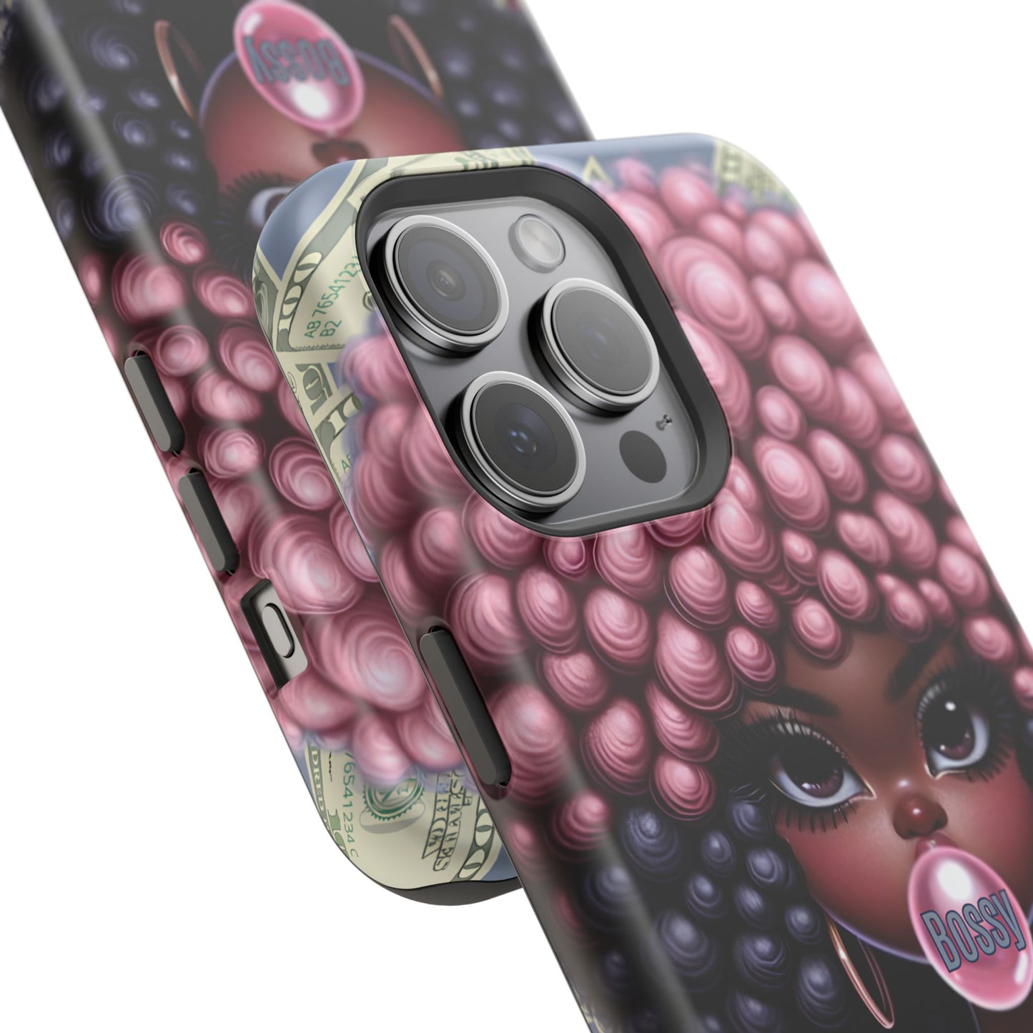 Bossy Girl Magnetic Phone Case, Unique Phone Cover, Chic Tech Accessory, Stylish Gifts for Her, Empowering Phone Case