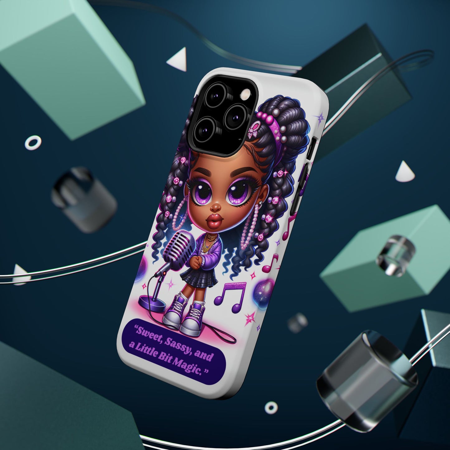 Sweet Sassy Magic Magnetic Tough Case - Cute Phone Cover for Teen Girls
