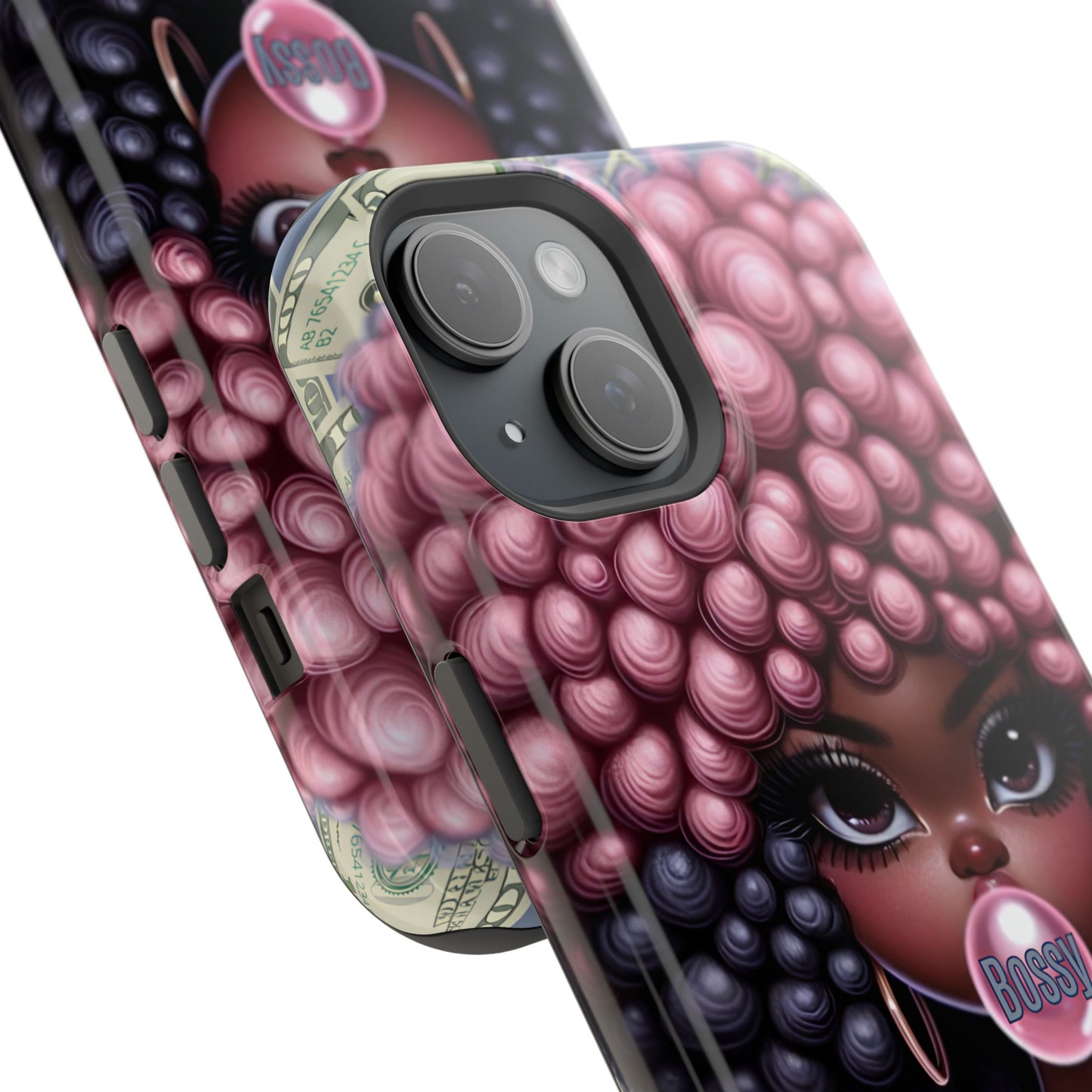 Bossy Girl Magnetic Phone Case, Unique Phone Cover, Chic Tech Accessory, Stylish Gifts for Her, Empowering Phone Case