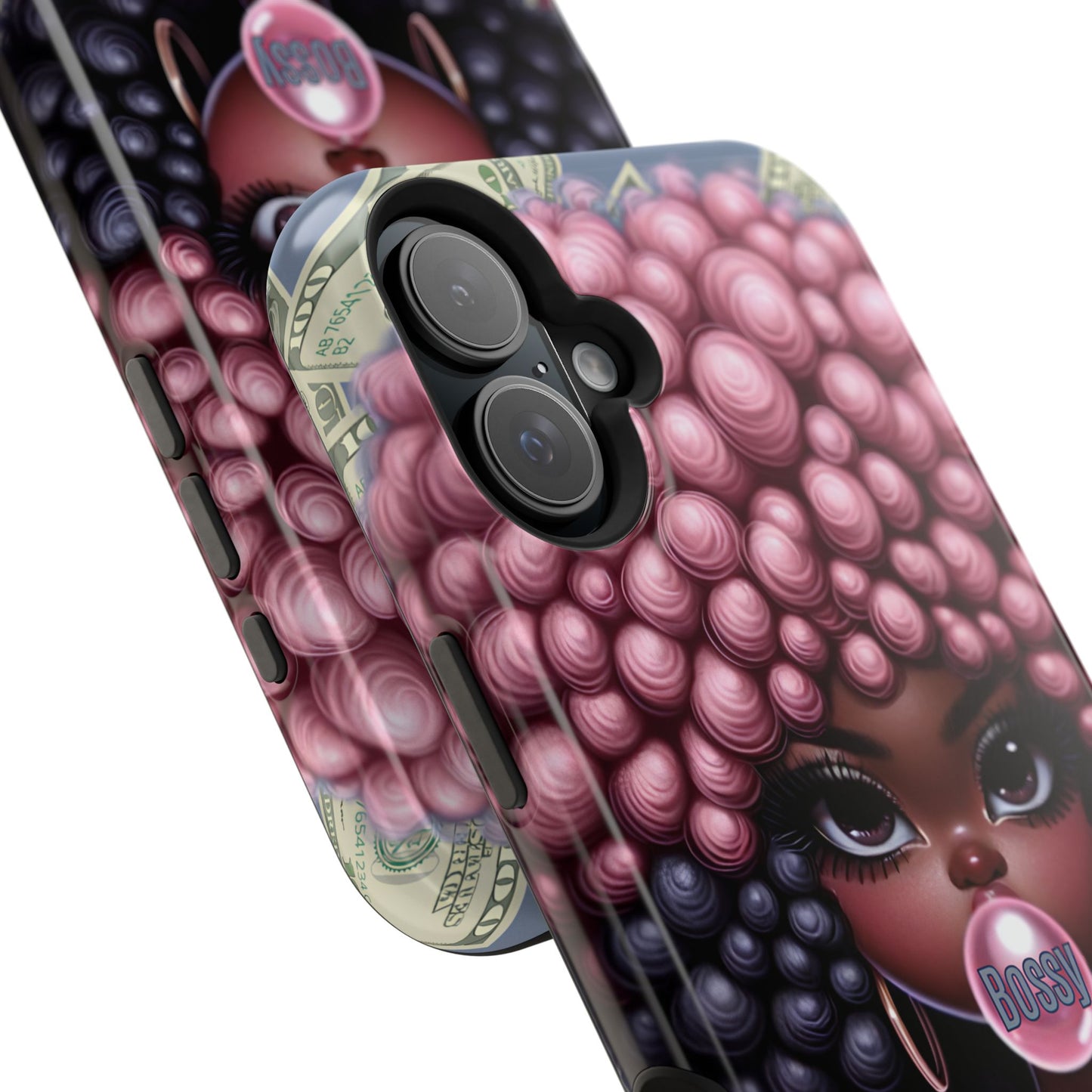 Bossy Girl Magnetic Phone Case, Unique Phone Cover, Chic Tech Accessory, Stylish Gifts for Her, Empowering Phone Case