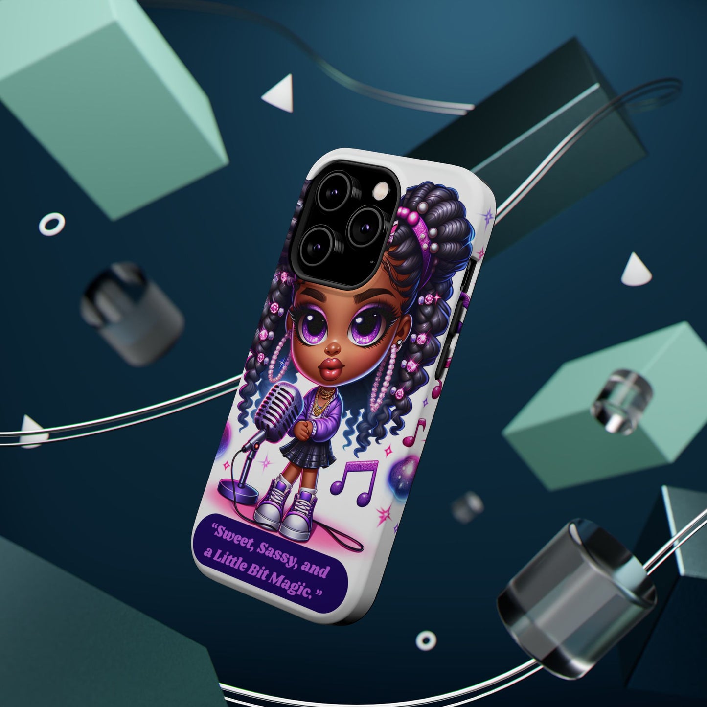 Sweet Sassy Magic Magnetic Tough Case - Cute Phone Cover for Teen Girls