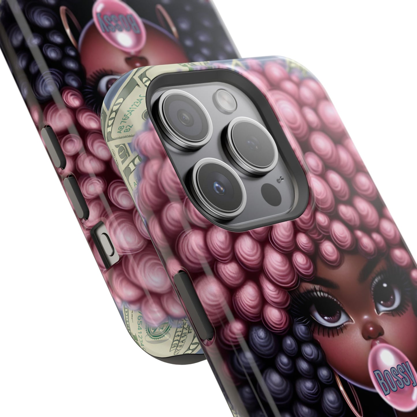 Bossy Girl Magnetic Phone Case, Unique Phone Cover, Chic Tech Accessory, Stylish Gifts for Her, Empowering Phone Case