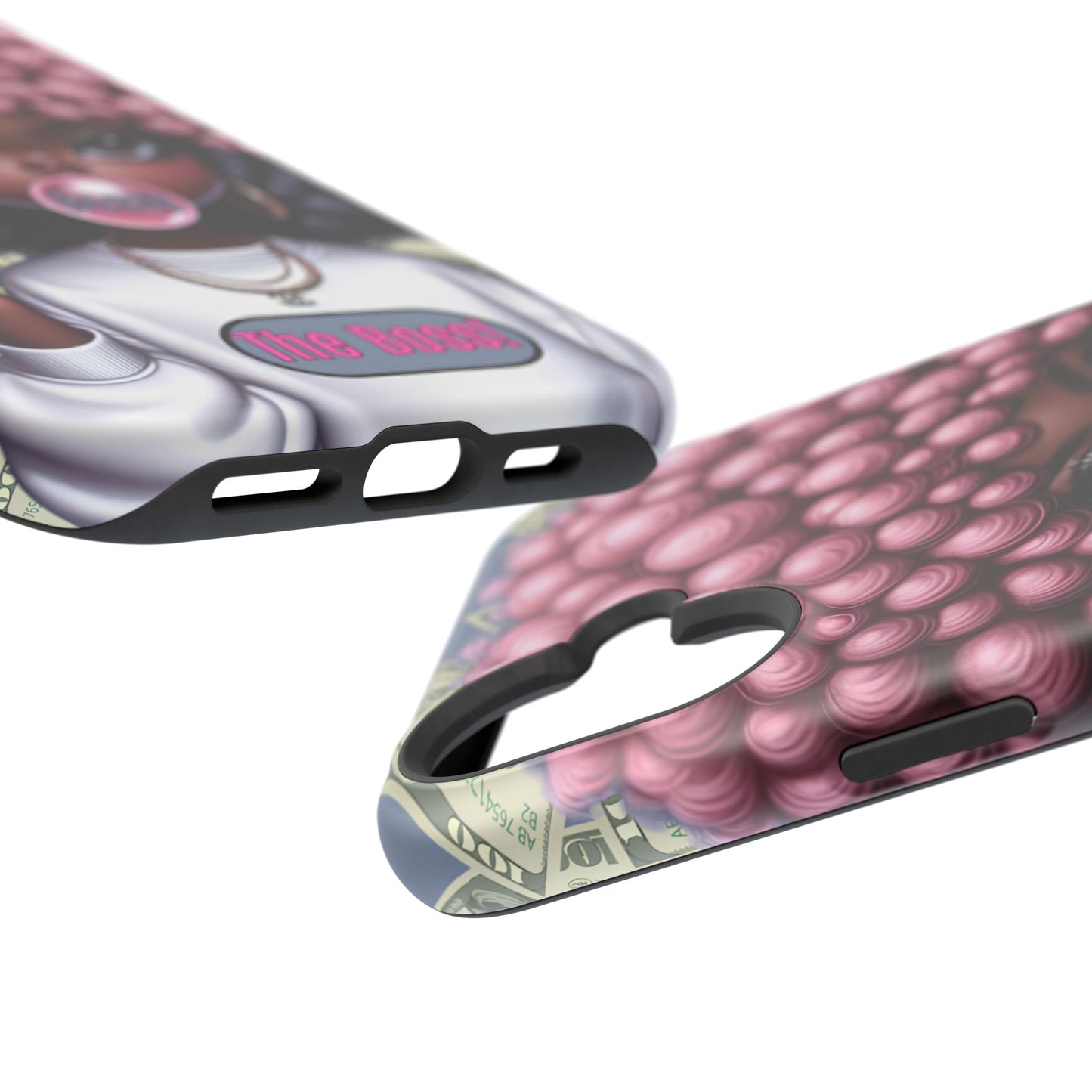 Bossy Girl Magnetic Phone Case, Unique Phone Cover, Chic Tech Accessory, Stylish Gifts for Her, Empowering Phone Case