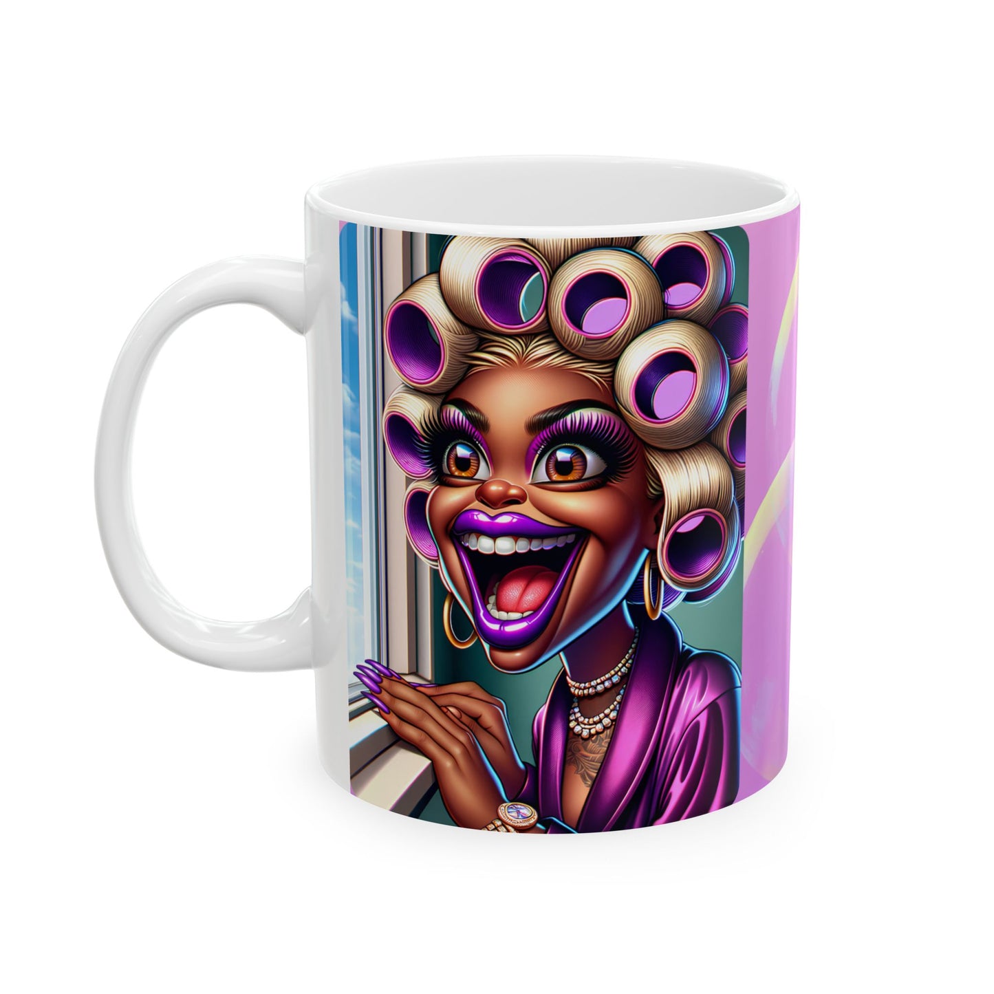 Sassy Ceramic Mug - "Minding Your Business" Design | Perfect for Coffee Lovers & Friends