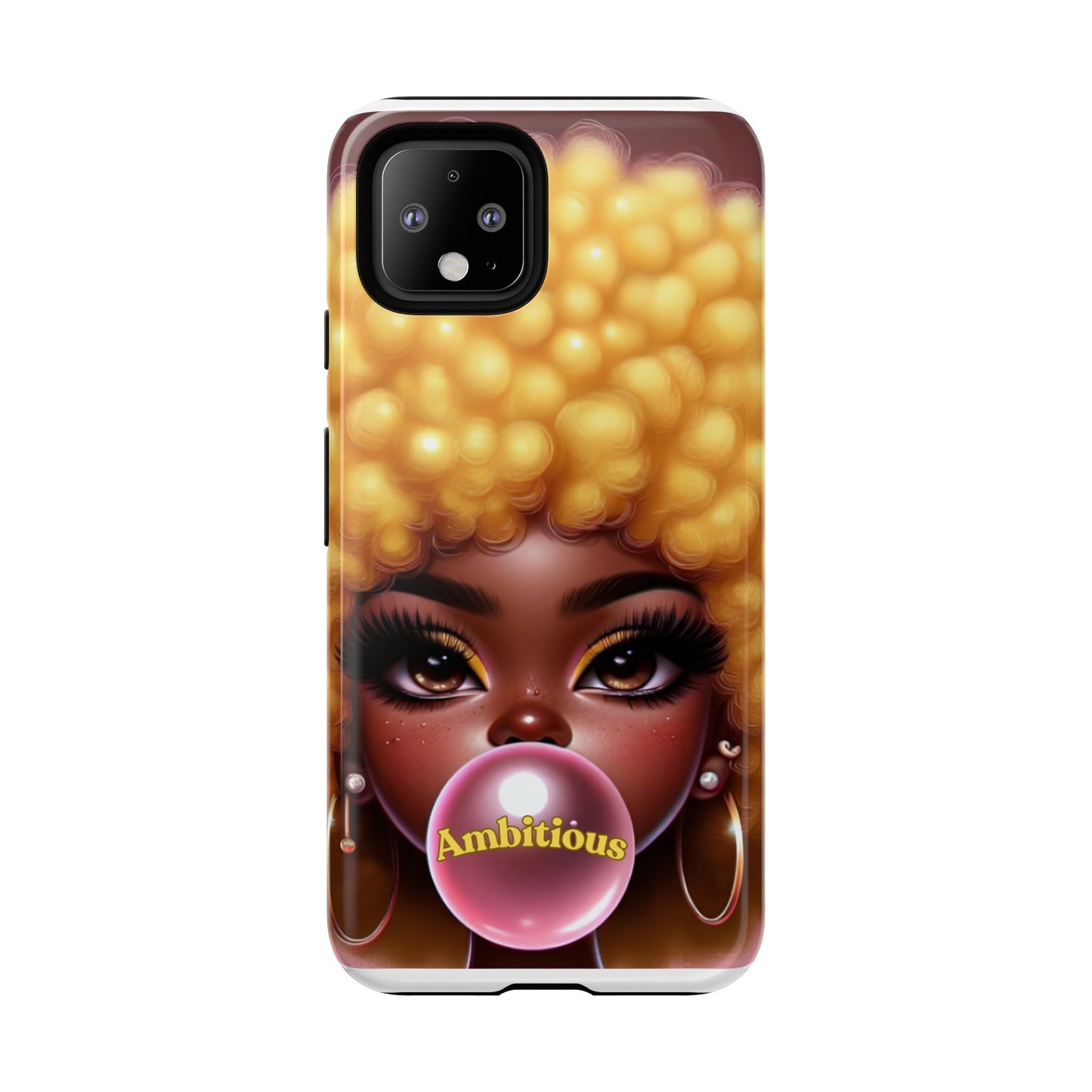 Ambitious Afro bubblegum iPhone Case - Tough Cases for Bold Expression