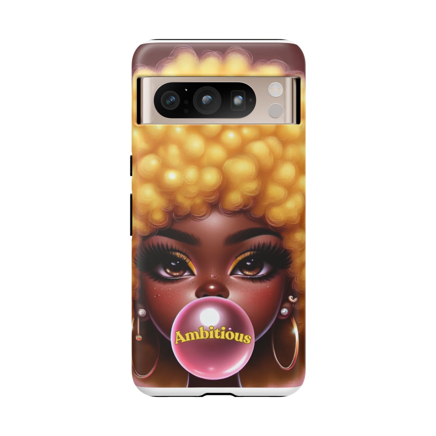 Ambitious Afro bubblegum iPhone Case - Tough Cases for Bold Expression