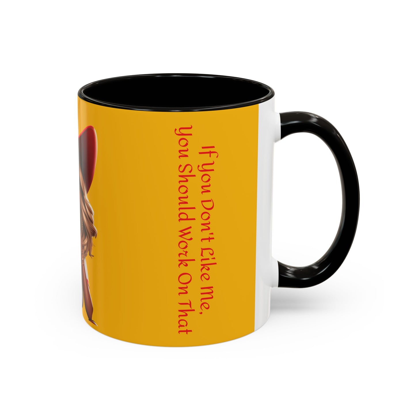 Bold Statement Mug, Coffee Cup for Confident Individuals, Gift for Friends, Inspirational Tea Mug, Black Handle, Fun Kitchen Decor