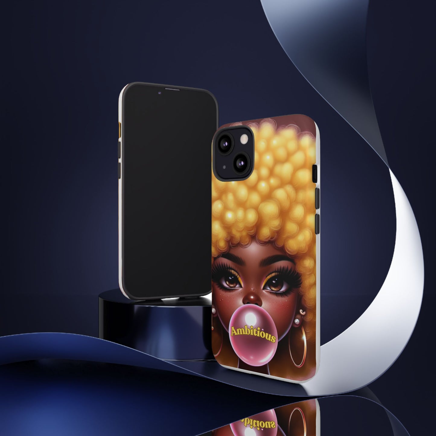 Ambitious Afro bubblegum iPhone Case - Tough Cases for Bold Expression