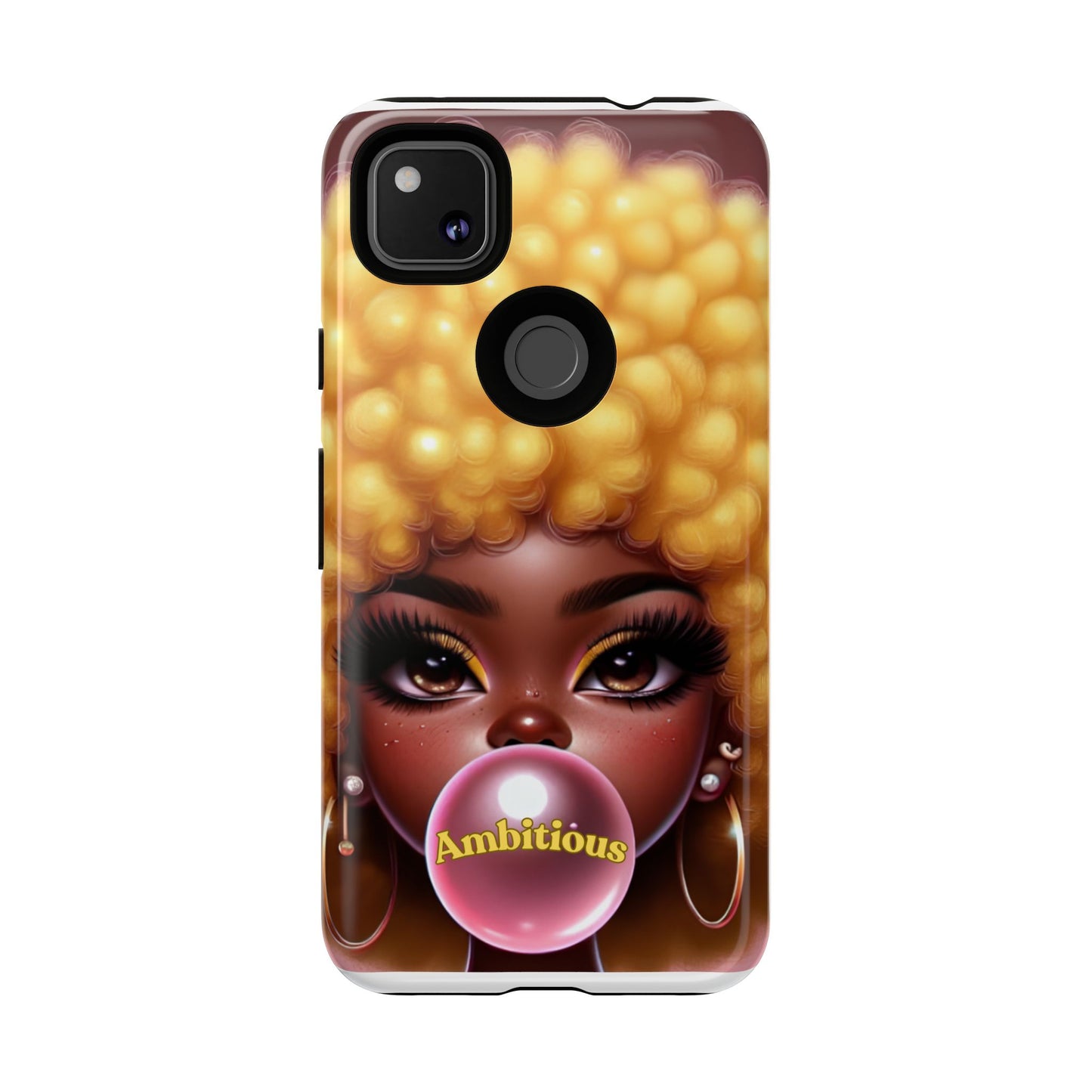 Ambitious Afro bubblegum iPhone Case - Tough Cases for Bold Expression