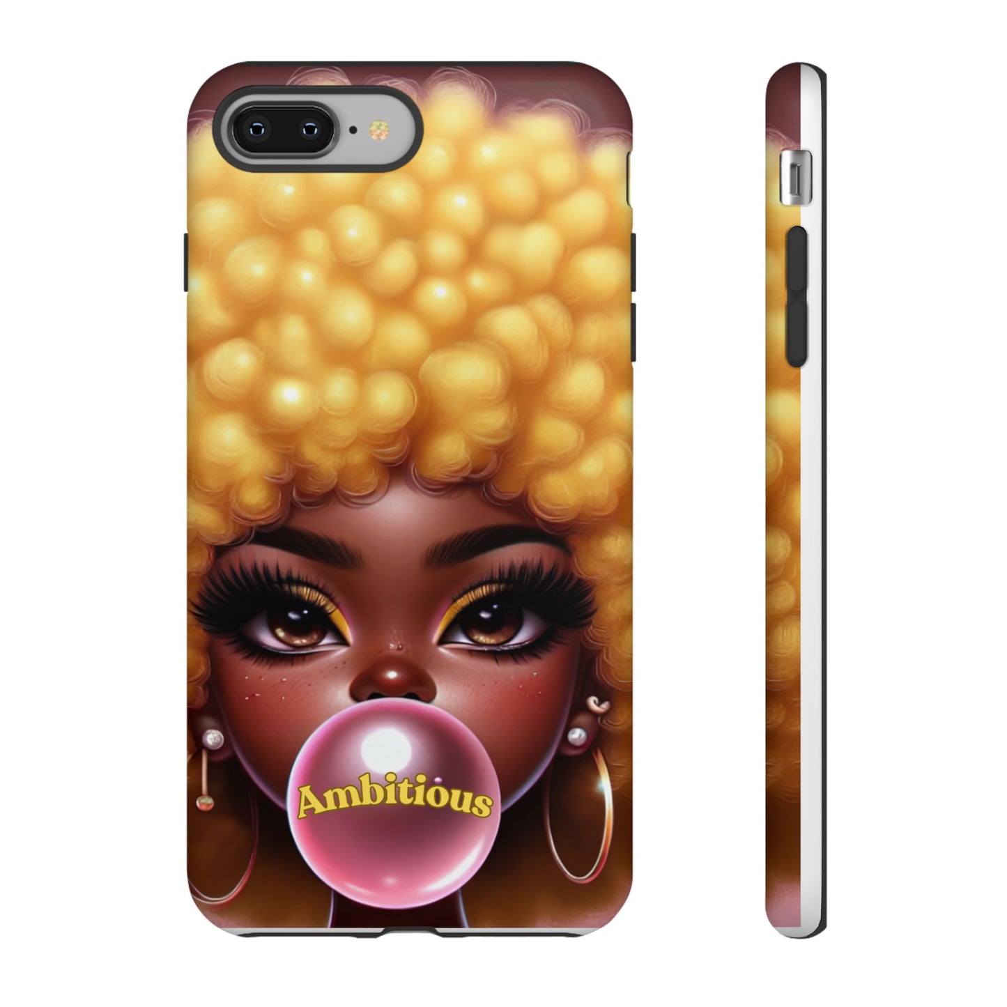 Ambitious Afro bubblegum iPhone Case - Tough Cases for Bold Expression