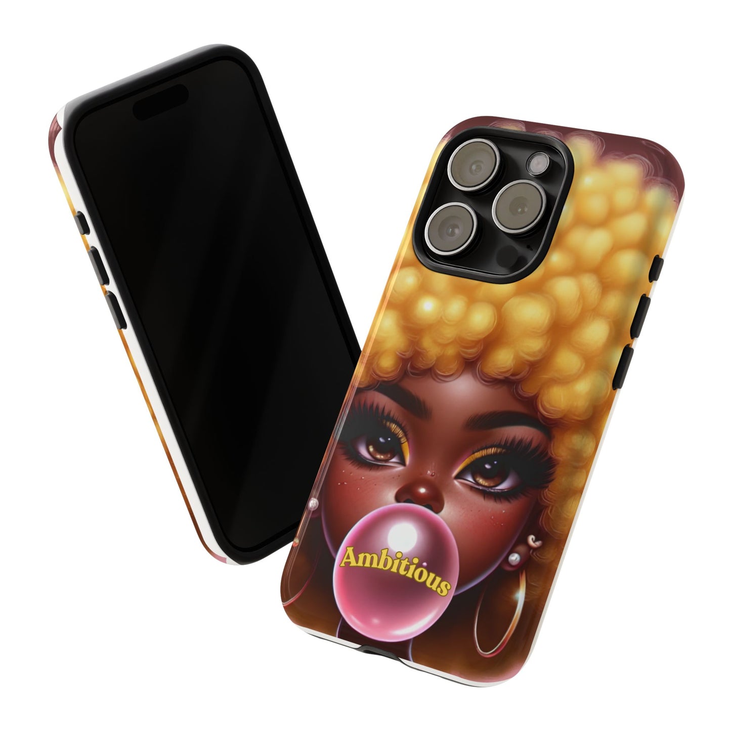 Ambitious Afro bubblegum iPhone Case - Tough Cases for Bold Expression