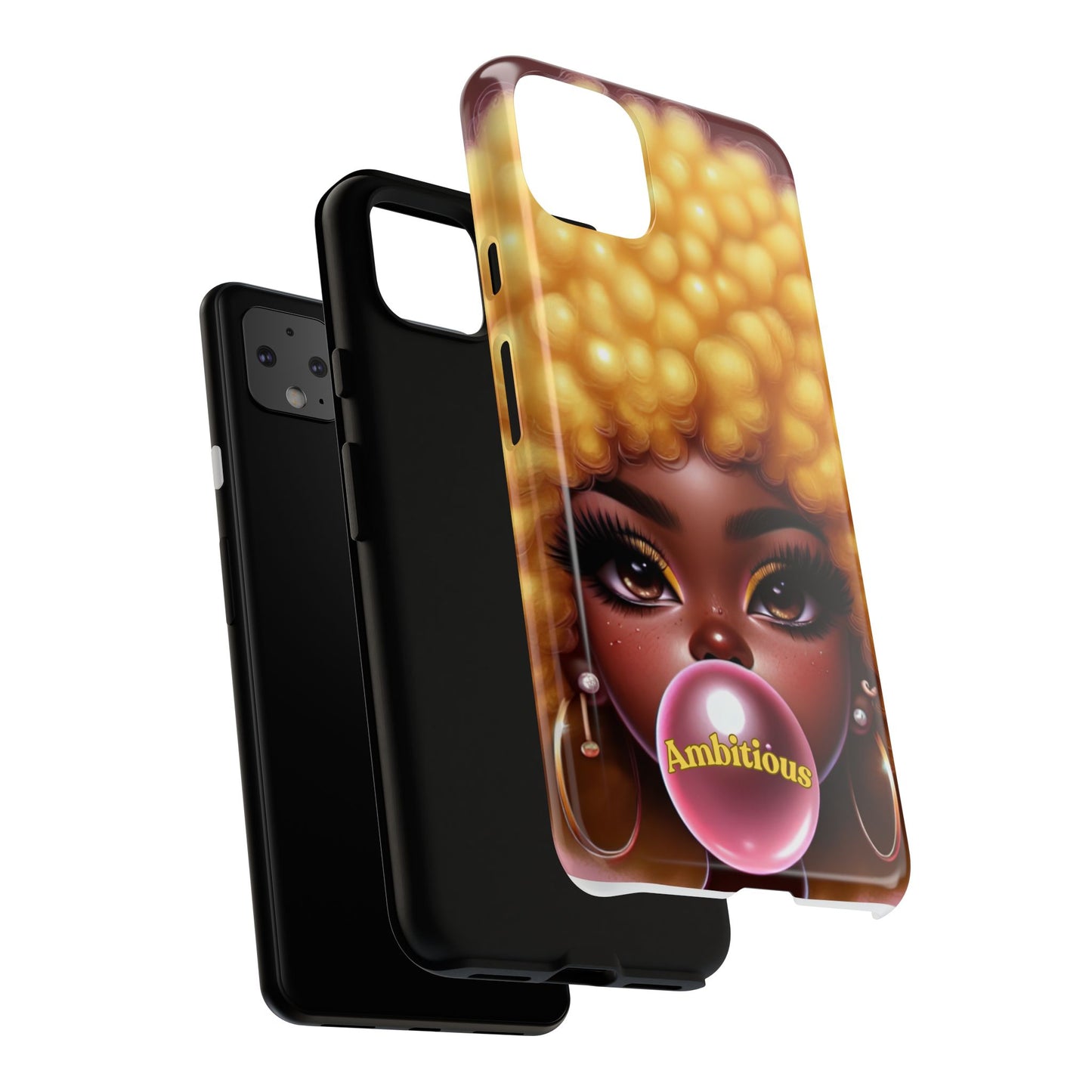 Ambitious Afro bubblegum iPhone Case - Tough Cases for Bold Expression