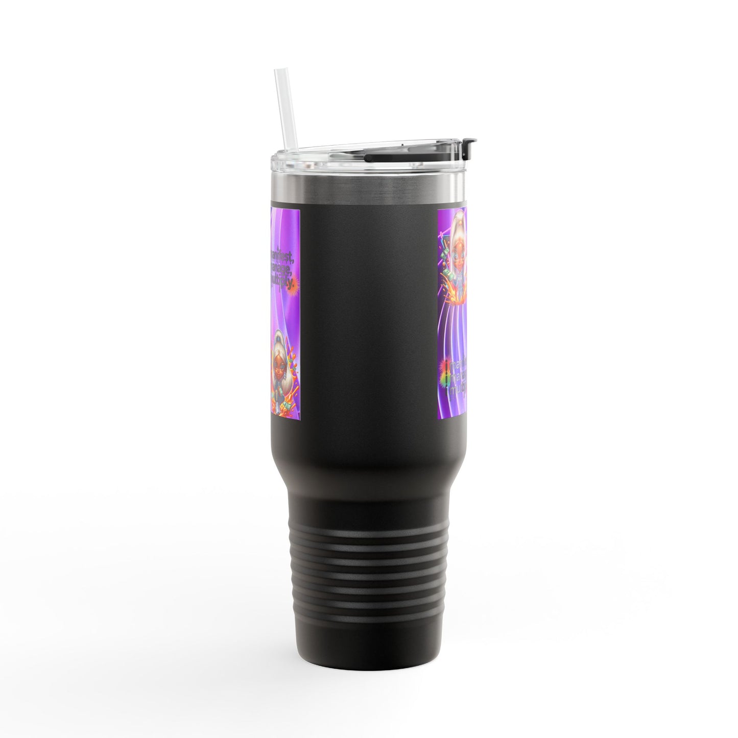 Colorful Insulated Travel Mug - Perfect for Coffee, Tea, and Smoothies, Motivational Gift for Friends, Stylish On-the-Go Cup