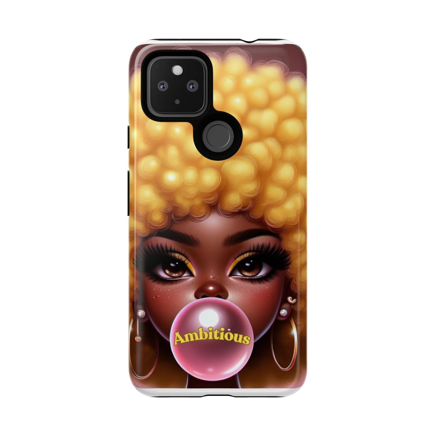 Ambitious Afro bubblegum iPhone Case - Tough Cases for Bold Expression