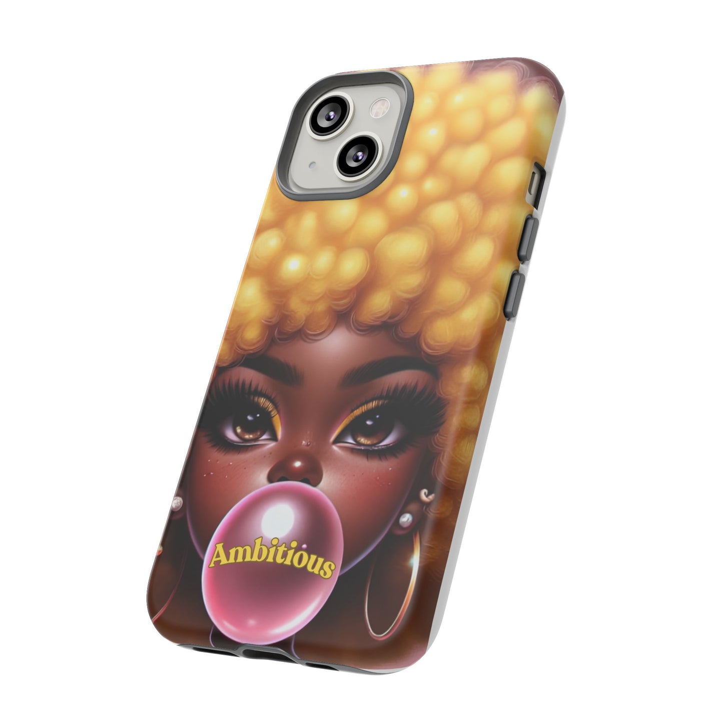 Ambitious Afro bubblegum iPhone Case - Tough Cases for Bold Expression