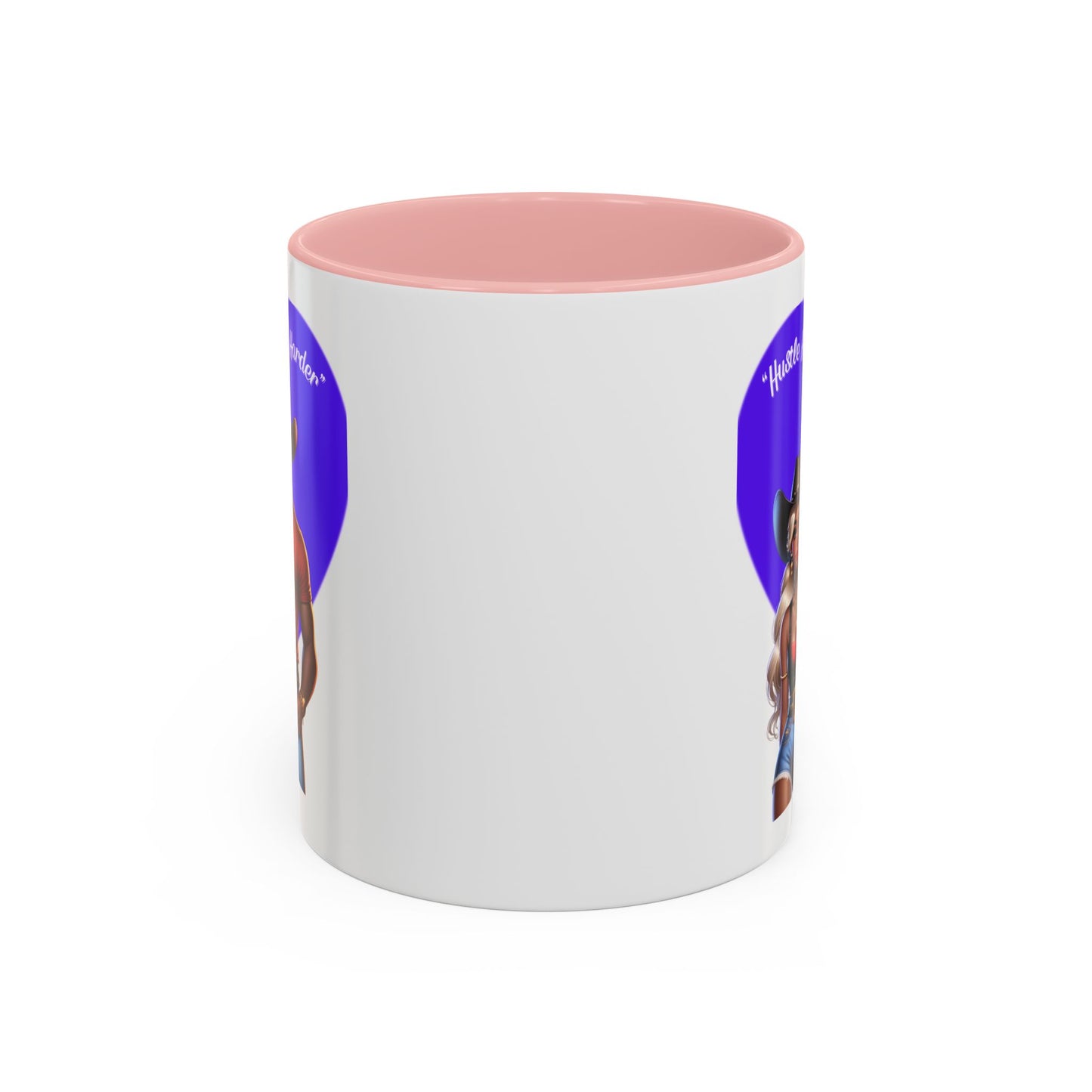 Hustle Hard Love Harder Accent Coffee Mug – Motivational 11/15oz Mug for Cowgirl & Cowboy Lovers