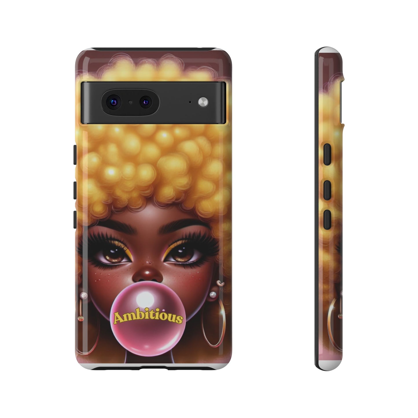 Ambitious Afro bubblegum iPhone Case - Tough Cases for Bold Expression