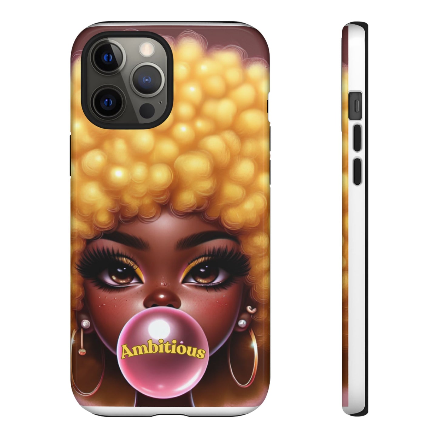 Ambitious Afro bubblegum iPhone Case - Tough Cases for Bold Expression