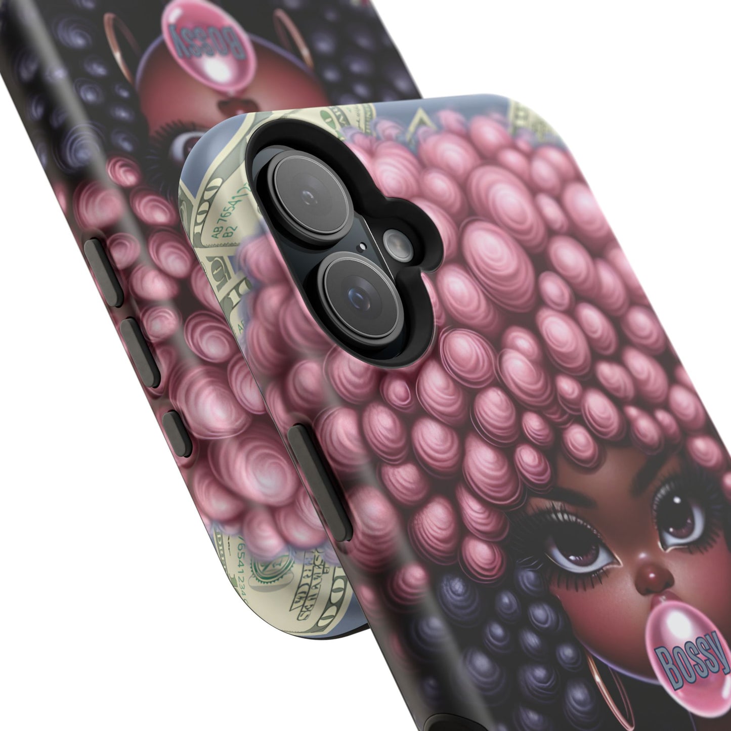 Bossy Girl Magnetic Phone Case, Unique Phone Cover, Chic Tech Accessory, Stylish Gifts for Her, Empowering Phone Case