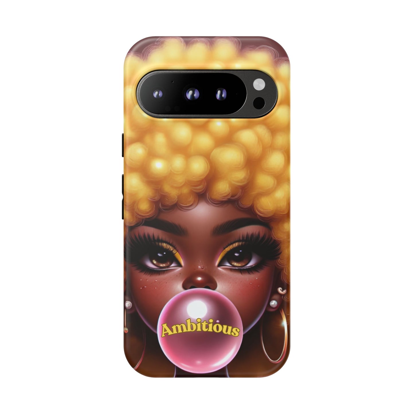 Ambitious Afro bubblegum iPhone Case - Tough Cases for Bold Expression