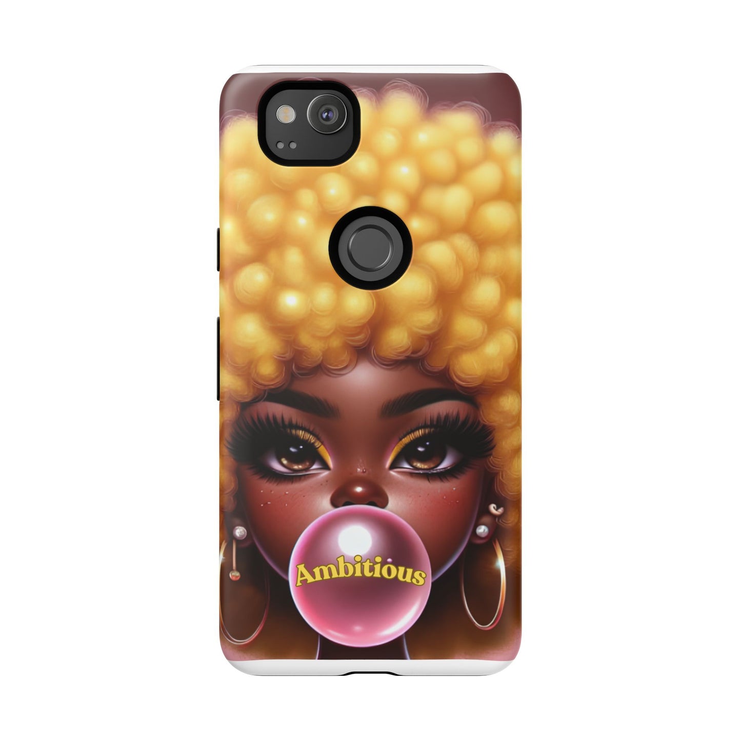Ambitious Afro bubblegum iPhone Case - Tough Cases for Bold Expression