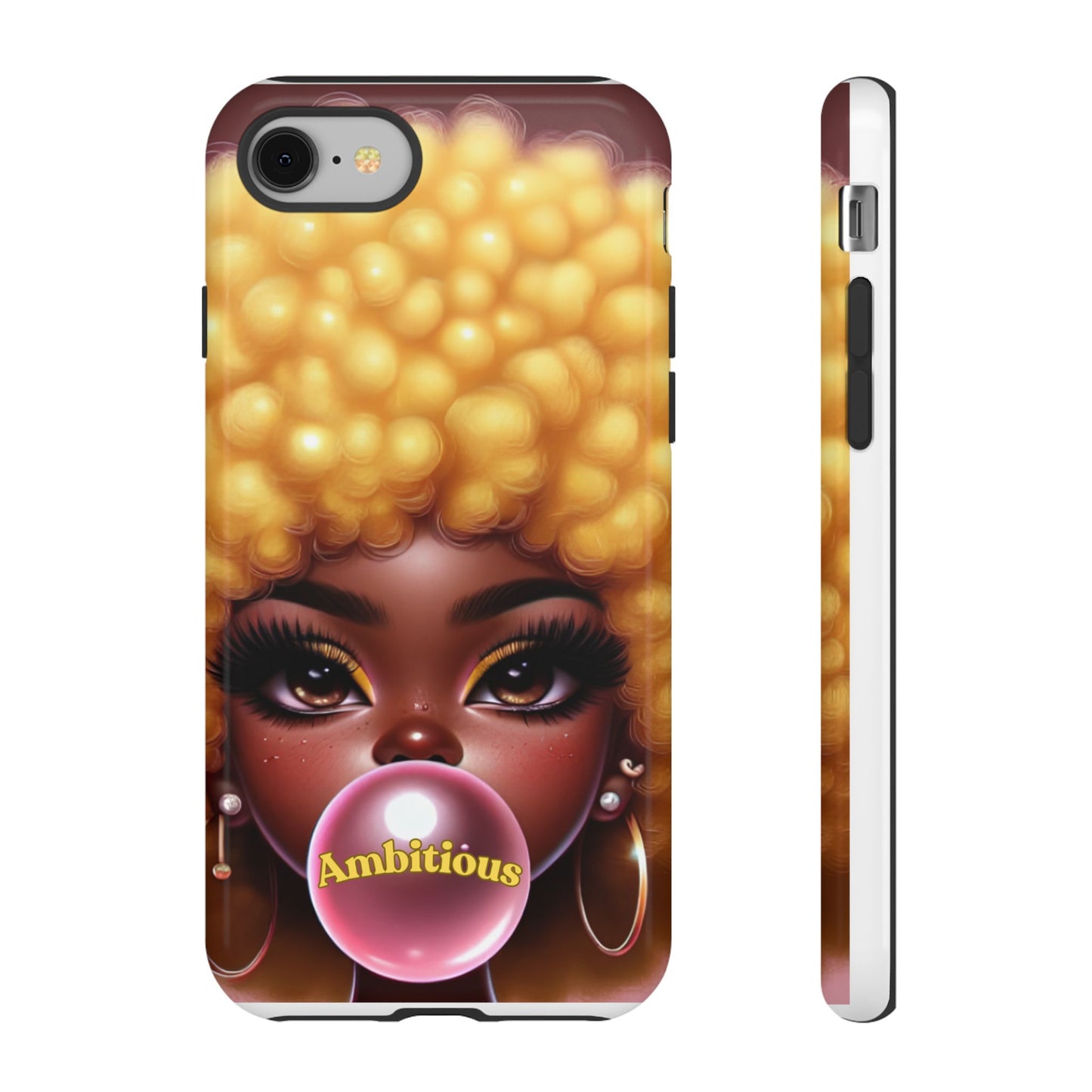 Ambitious Afro bubblegum iPhone Case - Tough Cases for Bold Expression