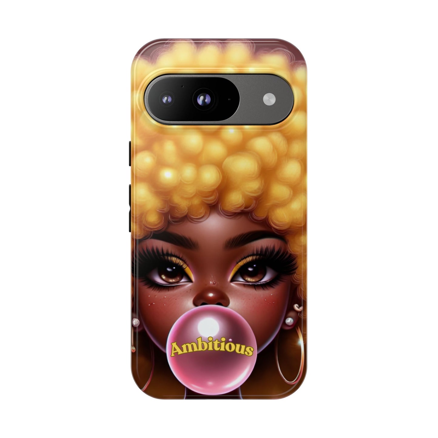 Ambitious Afro bubblegum iPhone Case - Tough Cases for Bold Expression