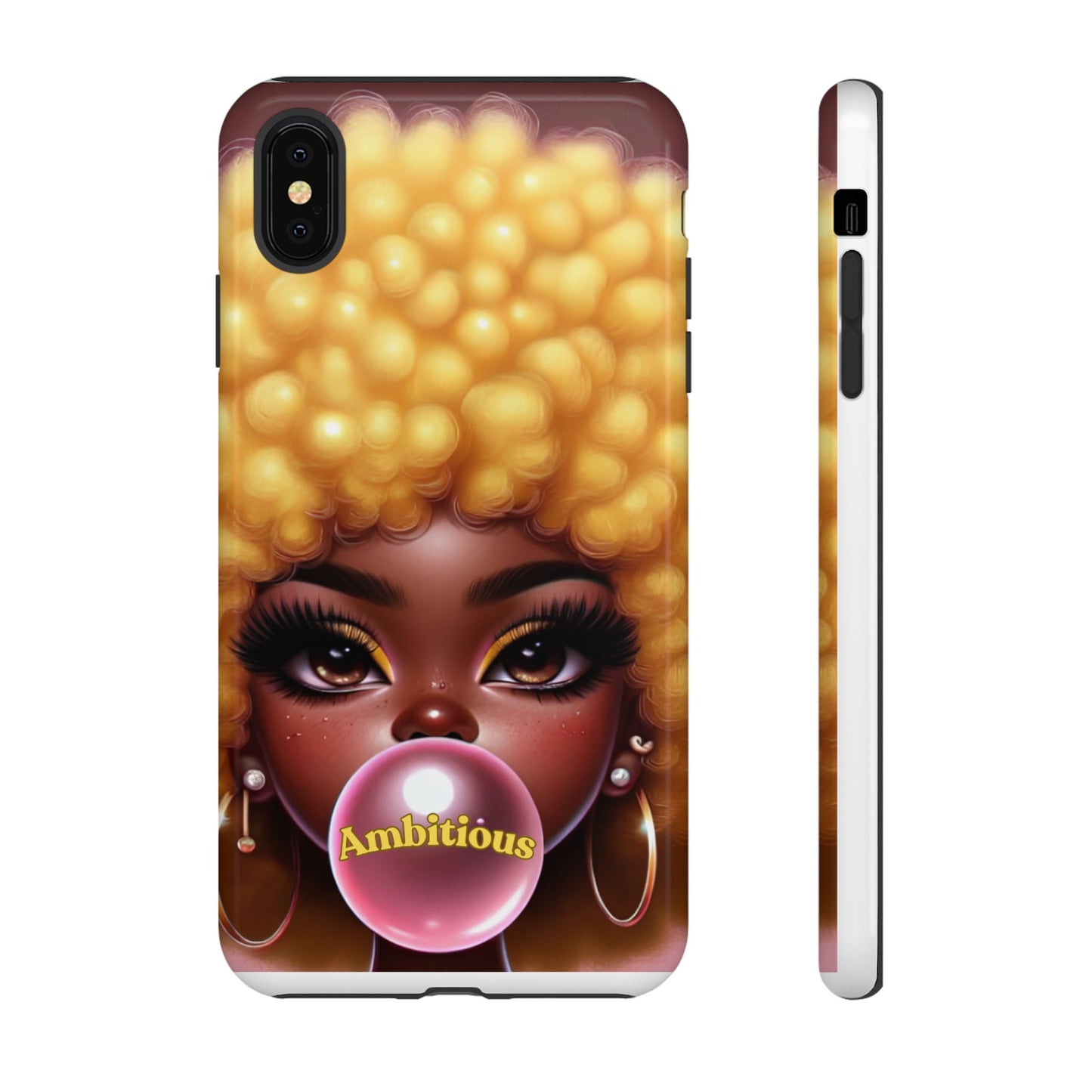 Ambitious Afro bubblegum iPhone Case - Tough Cases for Bold Expression