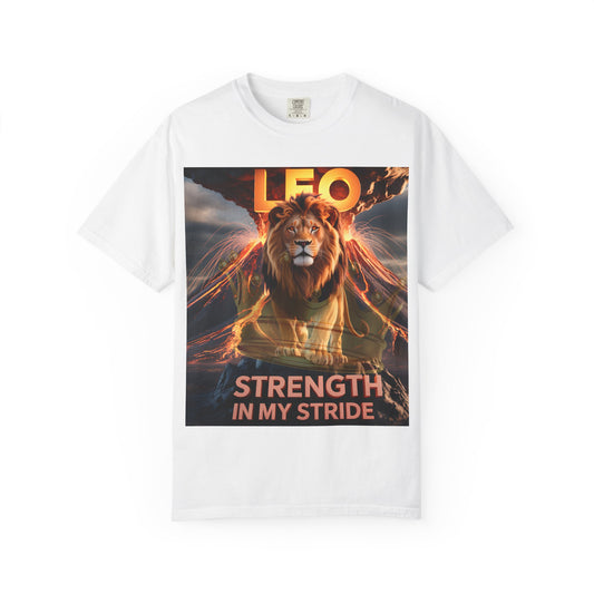 Leo Strength T-shirt for Zodiac Lovers, Astrology Gift, Unisex Tee, Leo Horoscope Apparel, Birthday Gift for Leos