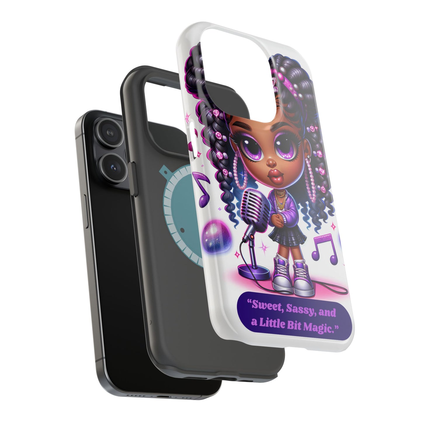 Sweet Sassy Magic Magnetic Tough Case - Cute Phone Cover for Teen Girls