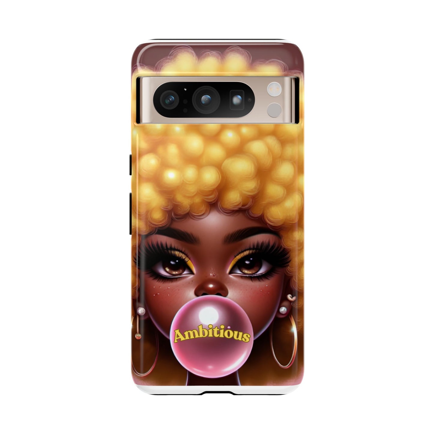 Ambitious Afro bubblegum iPhone Case - Tough Cases for Bold Expression