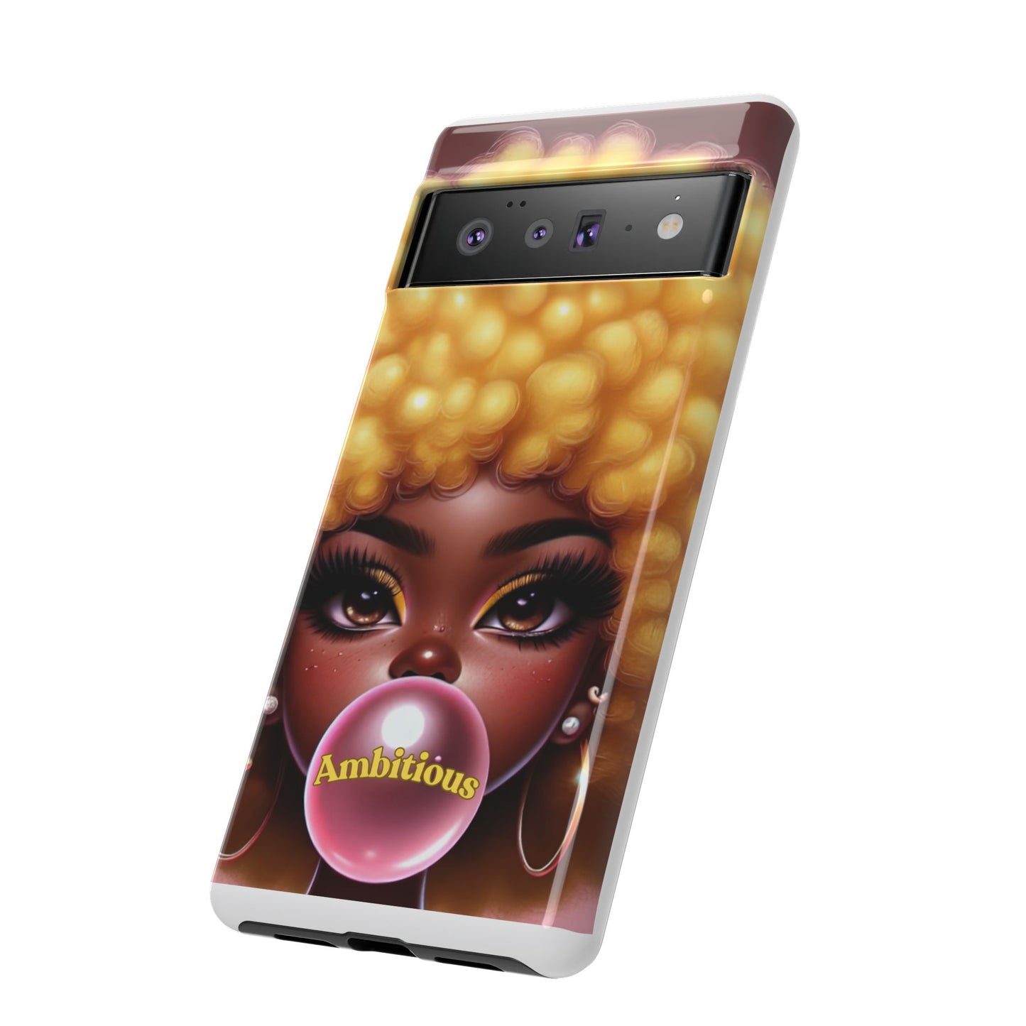 Ambitious Afro bubblegum iPhone Case - Tough Cases for Bold Expression