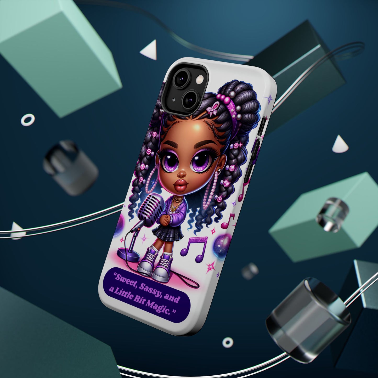 Sweet Sassy Magic Magnetic Tough Case - Cute Phone Cover for Teen Girls