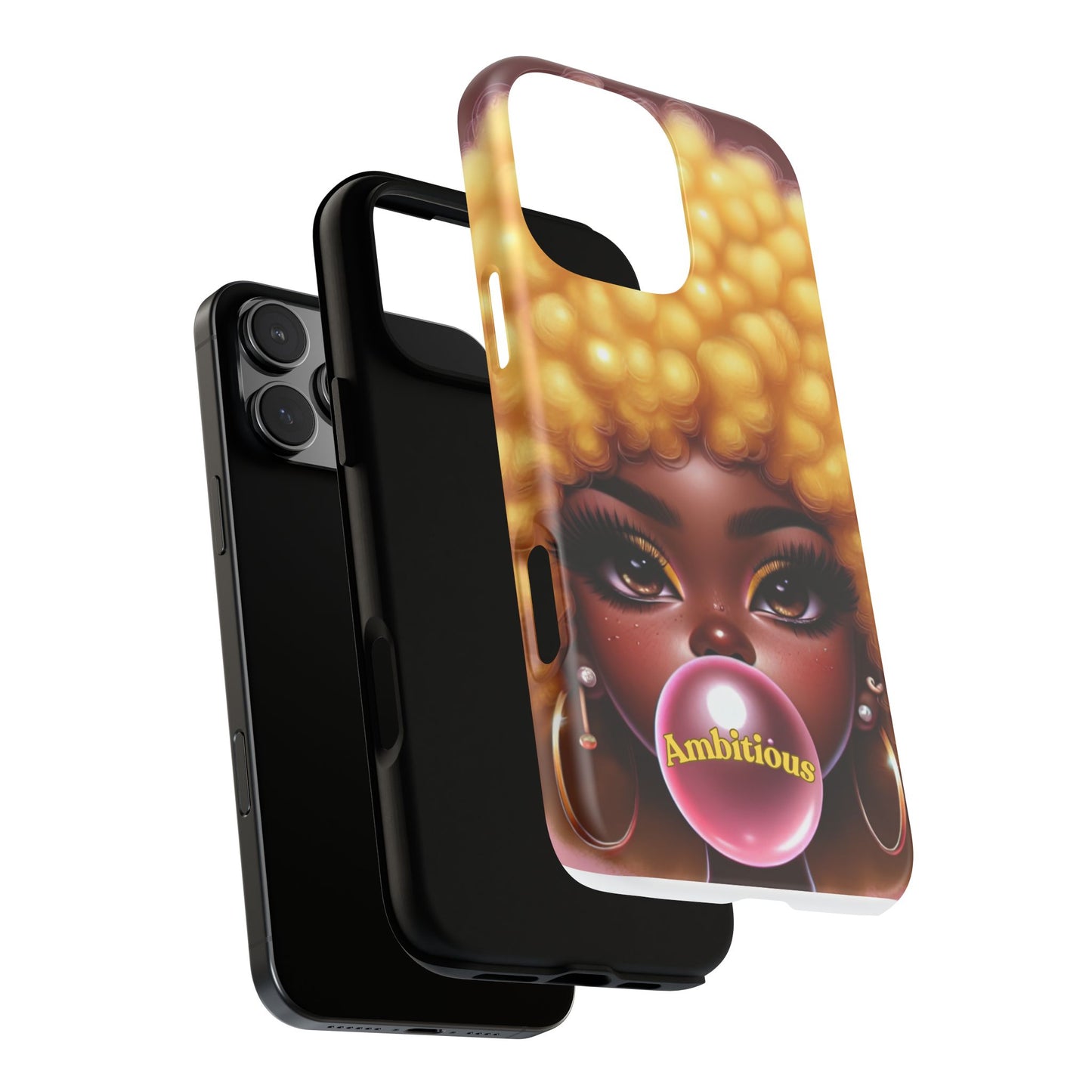Ambitious Afro bubblegum iPhone Case - Tough Cases for Bold Expression