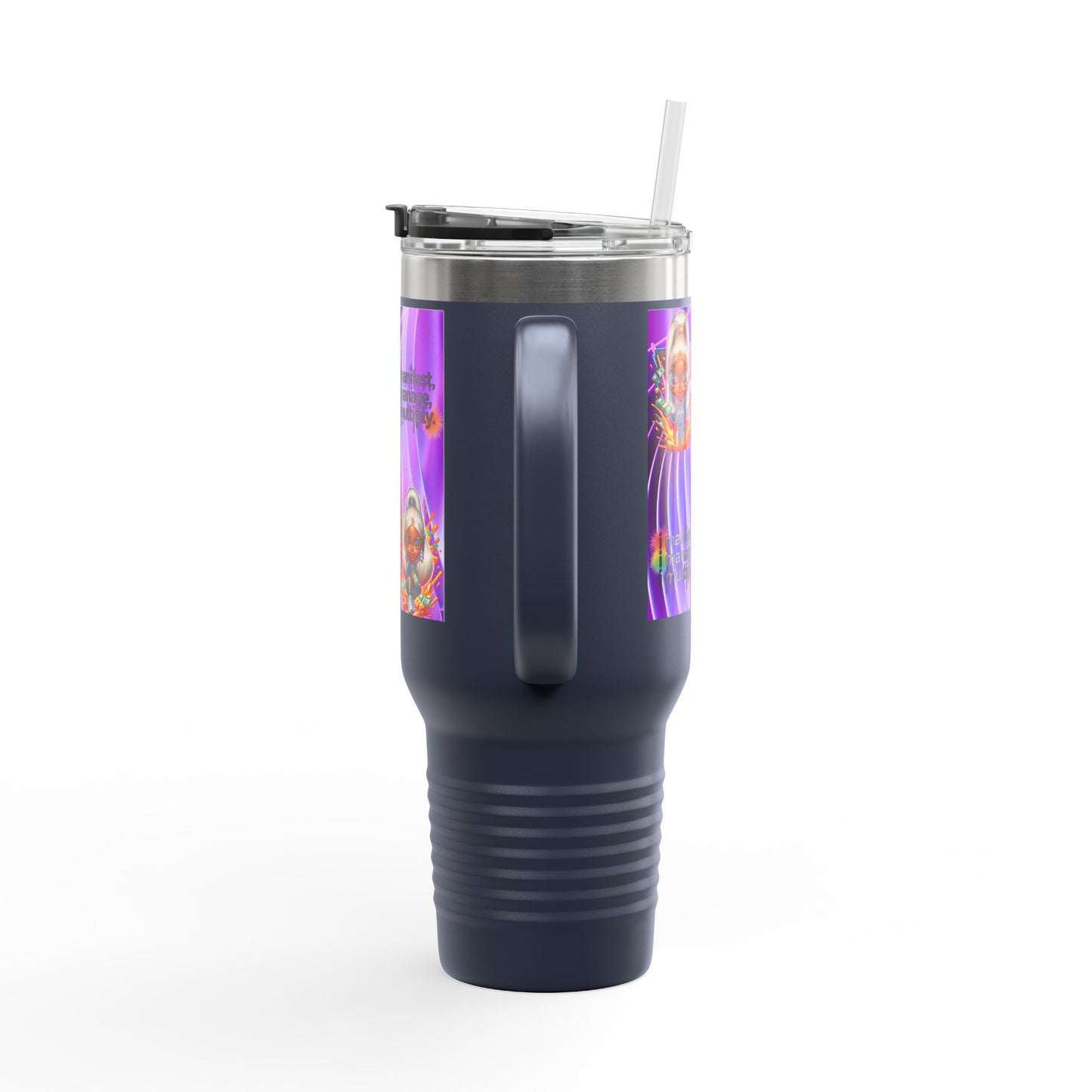 Colorful Insulated Travel Mug - Perfect for Coffee, Tea, and Smoothies, Motivational Gift for Friends, Stylish On-the-Go Cup