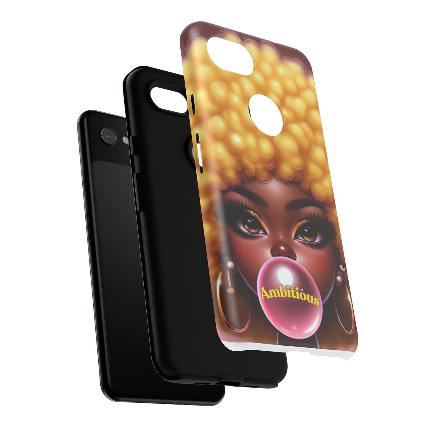 Ambitious Afro bubblegum iPhone Case - Tough Cases for Bold Expression